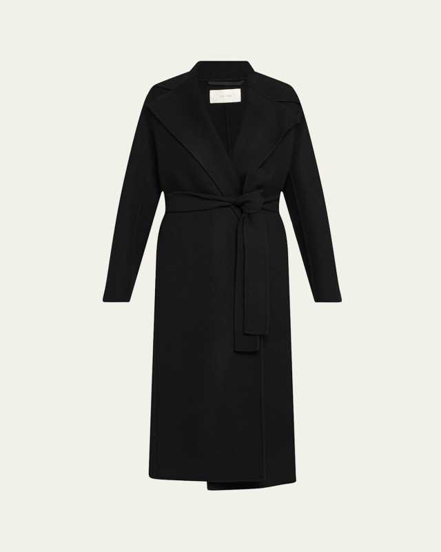 Malika Belted Long Wrap Coat